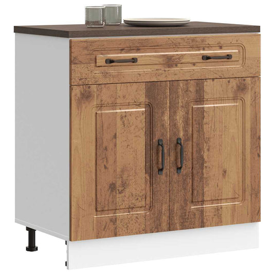 vidaXL Kitchen Base Cabinet "Kalmar" Old Wood Engineered Wood