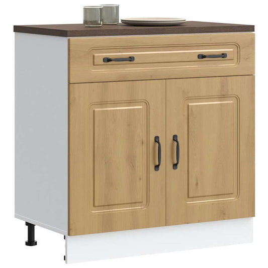 vidaXL Kitchen Base Cabinet "Kalmar" Artisan Oak Engineered Wood