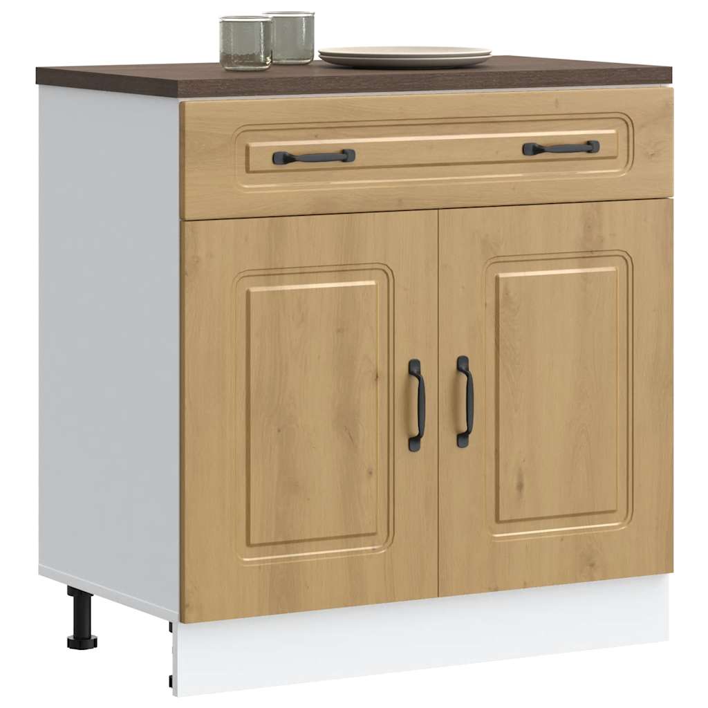 vidaXL Kitchen Base Cabinet "Kalmar" Artisan Oak Engineered Wood
