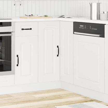 vidaXL Kitchen Corner Base Cabinet "Kalmar" White Engineered Wood