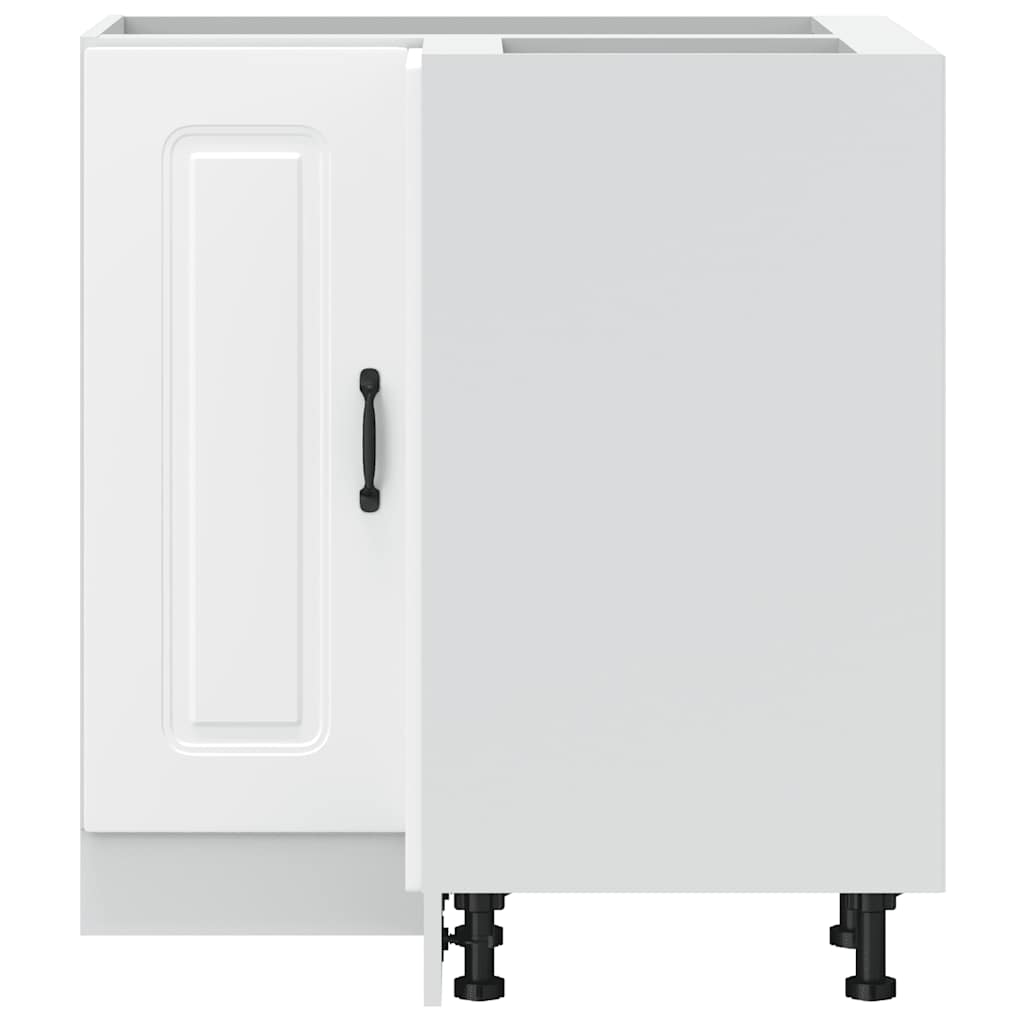 vidaXL Kitchen Corner Base Cabinet "Kalmar" White Engineered Wood