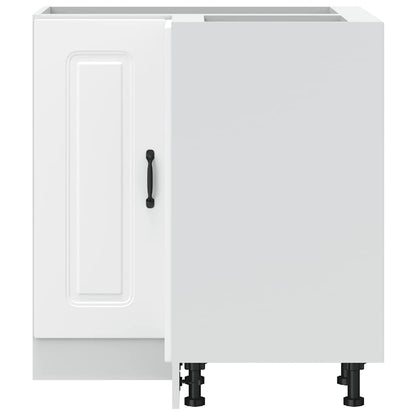 vidaXL Kitchen Corner Base Cabinet "Kalmar" White Engineered Wood