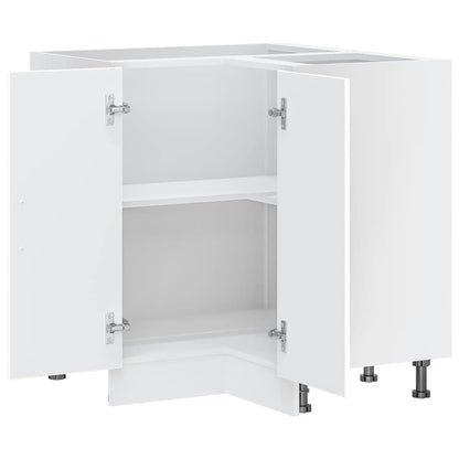 vidaXL Kitchen Corner Base Cabinet "Kalmar" White Engineered Wood