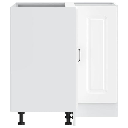 vidaXL Kitchen Corner Base Cabinet "Kalmar" White Engineered Wood