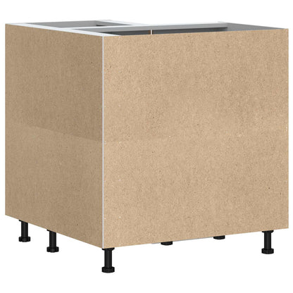 vidaXL Kitchen Corner Base Cabinet "Kalmar" High Gloss White