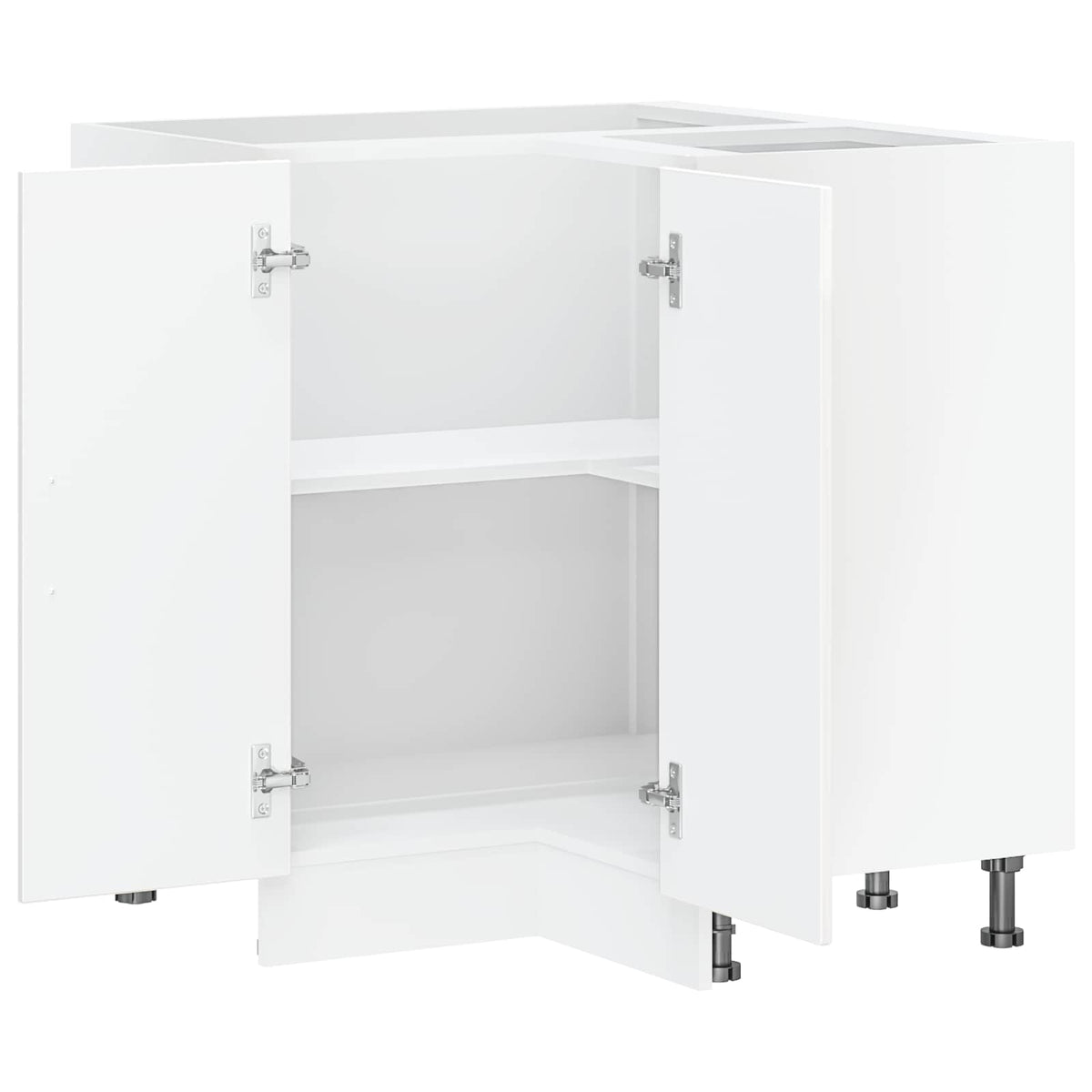vidaXL Kitchen Corner Base Cabinet "Kalmar" High Gloss White