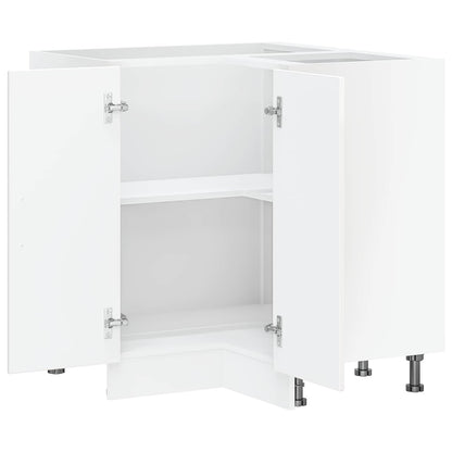vidaXL Kitchen Corner Base Cabinet "Kalmar" High Gloss White