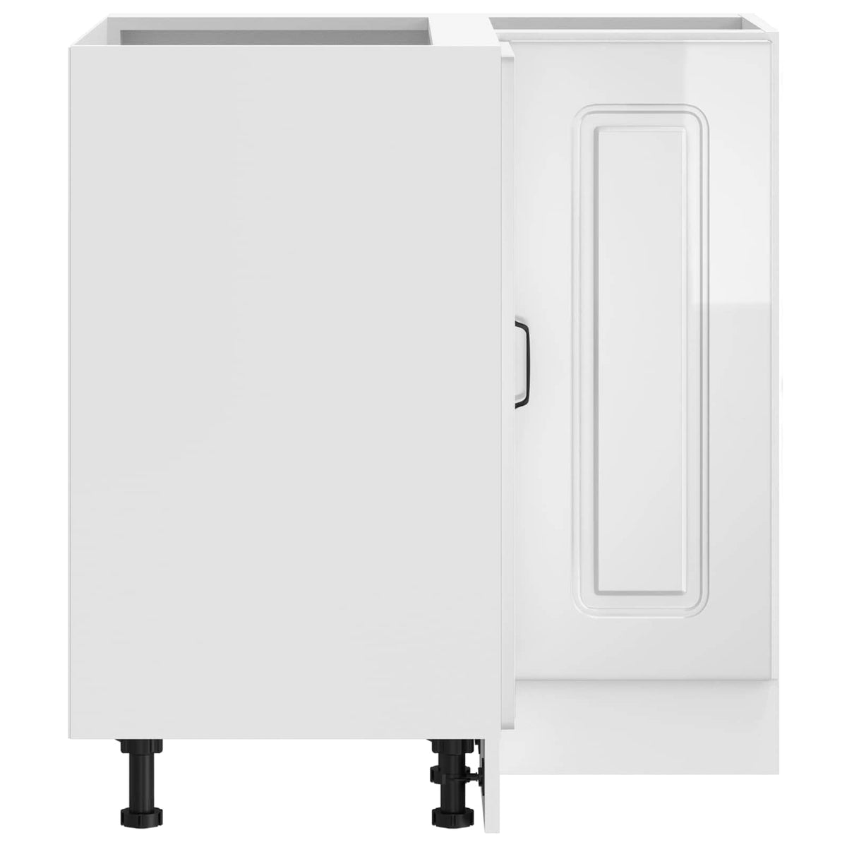 vidaXL Kitchen Corner Base Cabinet "Kalmar" High Gloss White