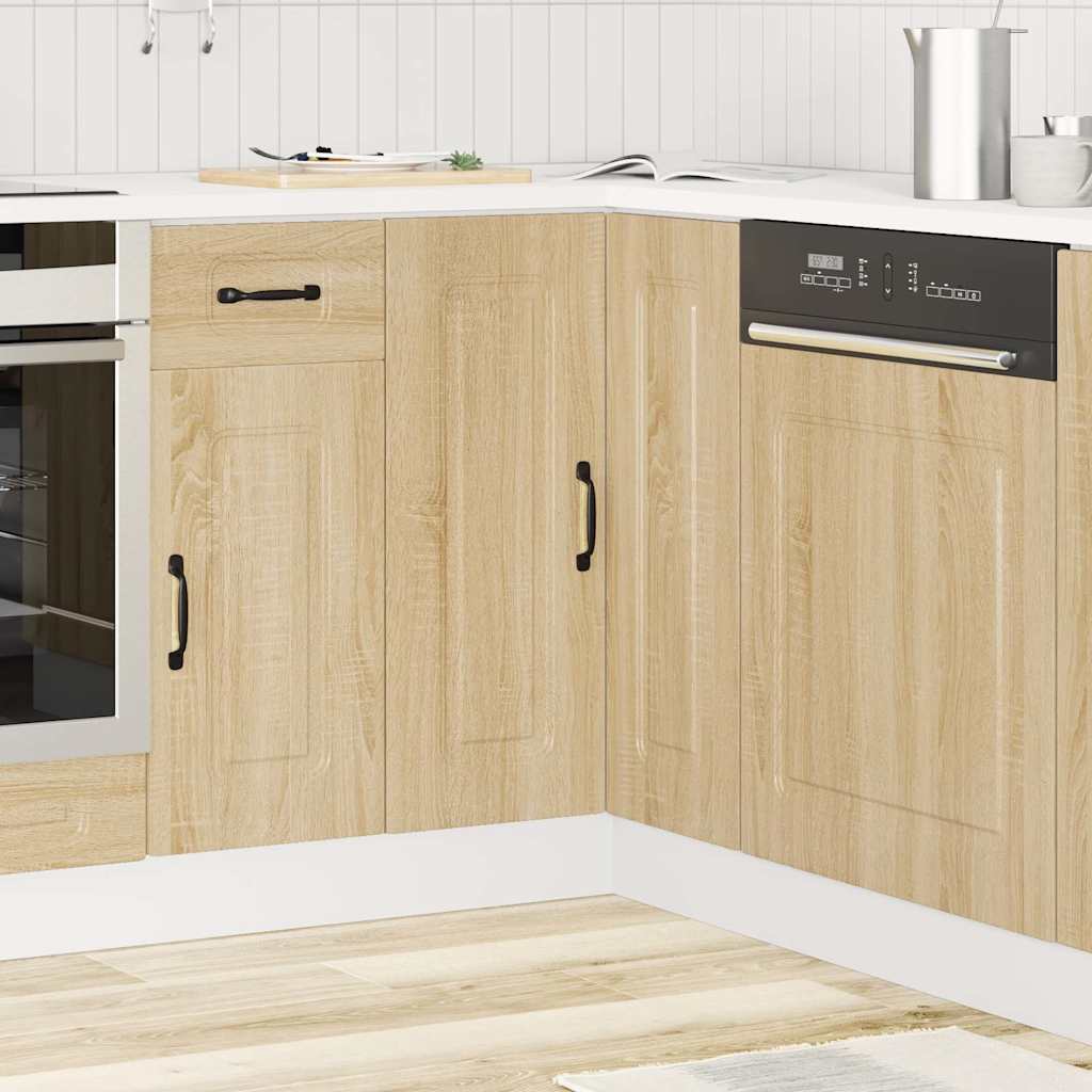 vidaXL Kitchen Corner Base Cabinet "Kalmar" Sonoma Oak Engineered Wood
