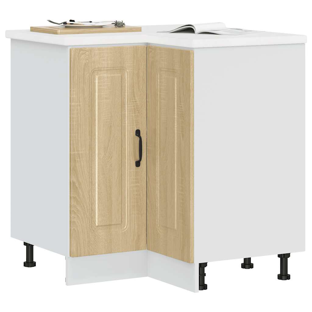 vidaXL Kitchen Corner Base Cabinet "Kalmar" Sonoma Oak Engineered Wood