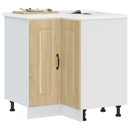 vidaXL Kitchen Corner Base Cabinet "Kalmar" Sonoma Oak Engineered Wood