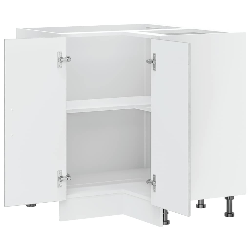 vidaXL Kitchen Corner Base Cabinet "Kalmar" Concrete Grey Engineered Wood