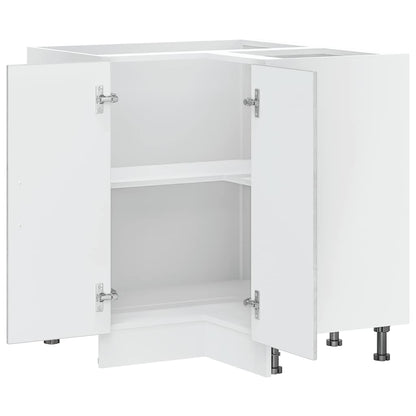 vidaXL Kitchen Corner Base Cabinet "Kalmar" Concrete Grey Engineered Wood