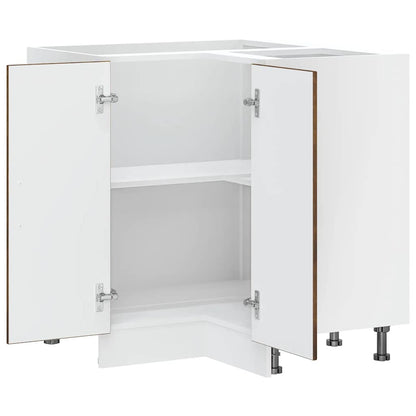 vidaXL Kitchen Corner Base Cabinet "Kalmar" Smoked Oak Engineered Wood