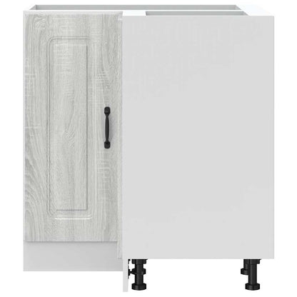 vidaXL Kitchen Corner Base Cabinet "Kalmar" Grey Sonoma Engineered Wood