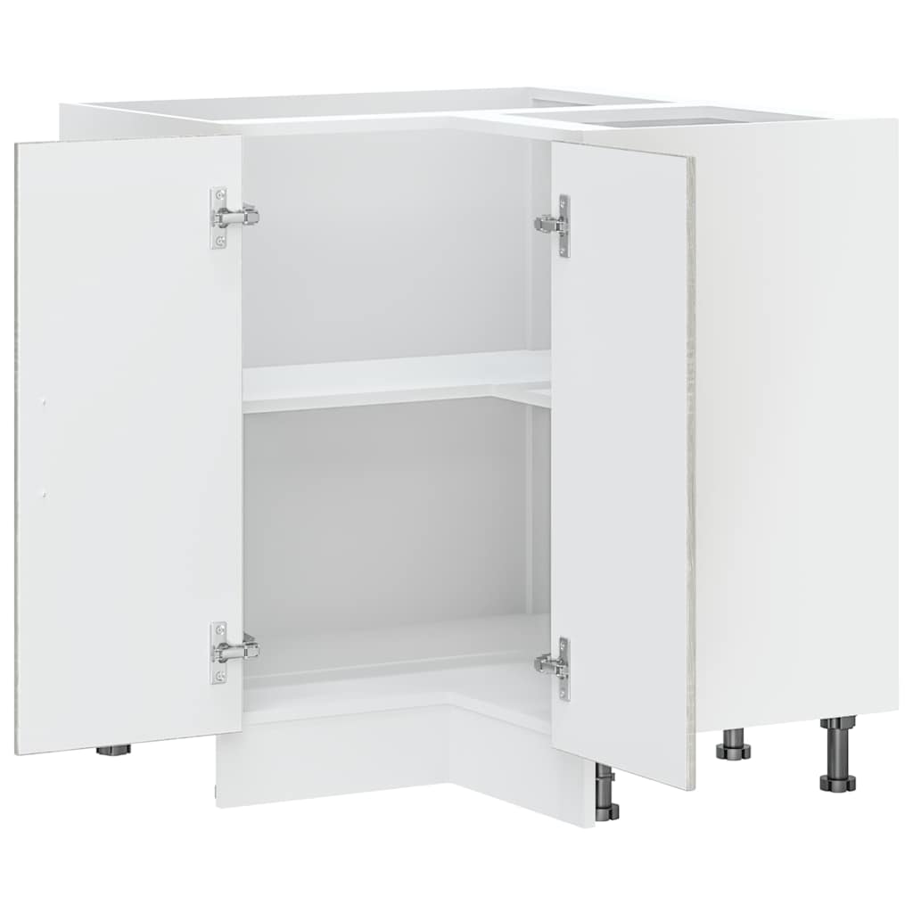 vidaXL Kitchen Corner Base Cabinet "Kalmar" Grey Sonoma Engineered Wood