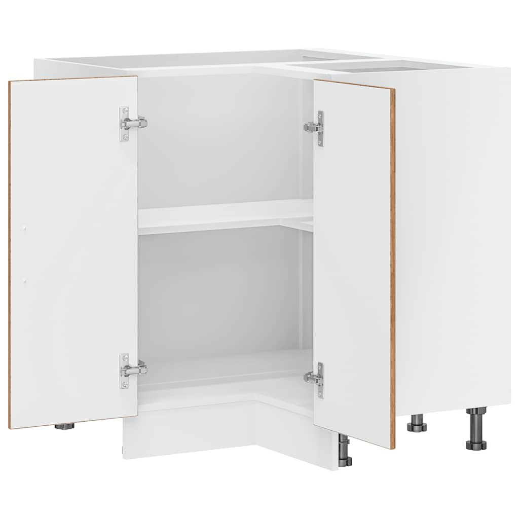 vidaXL Kitchen Corner Base Cabinet "Kalmar" Old Wood Engineered Wood