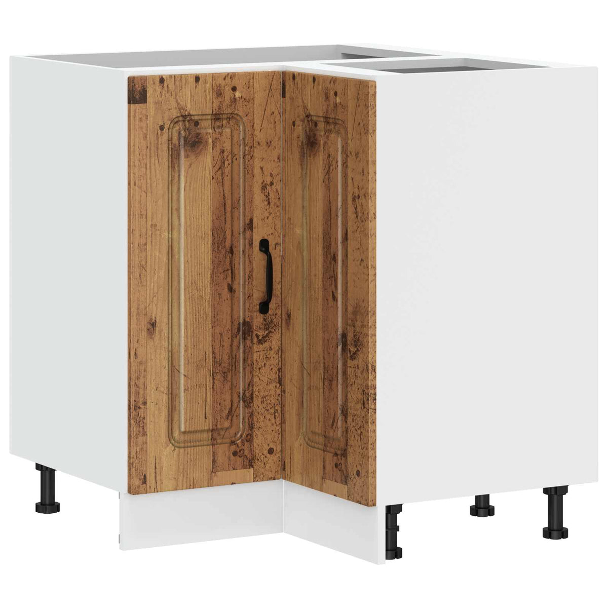 vidaXL Kitchen Corner Base Cabinet "Kalmar" Old Wood Engineered Wood
