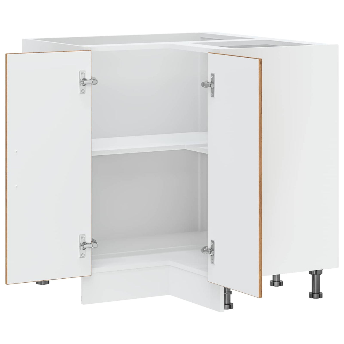 vidaXL Kitchen Corner Base Cabinet "Kalmar" Old Wood Engineered Wood
