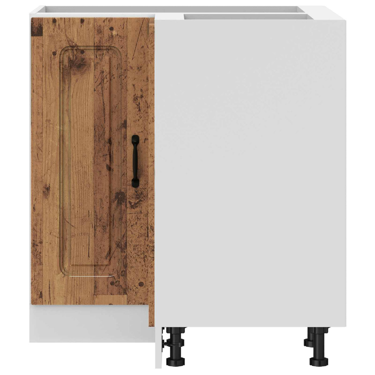 vidaXL Kitchen Corner Base Cabinet "Kalmar" Old Wood Engineered Wood