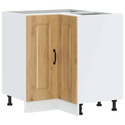 vidaXL Kitchen Corner Base Cabinet "Kalmar" Artisan Oak Engineered Wood