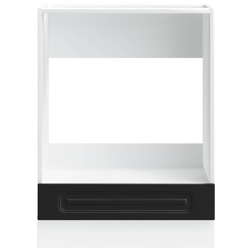 vidaXL Oven Cabinet "Kalmar" Black Engineered Wood