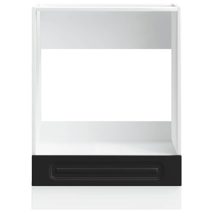 vidaXL Oven Cabinet "Kalmar" Black Engineered Wood