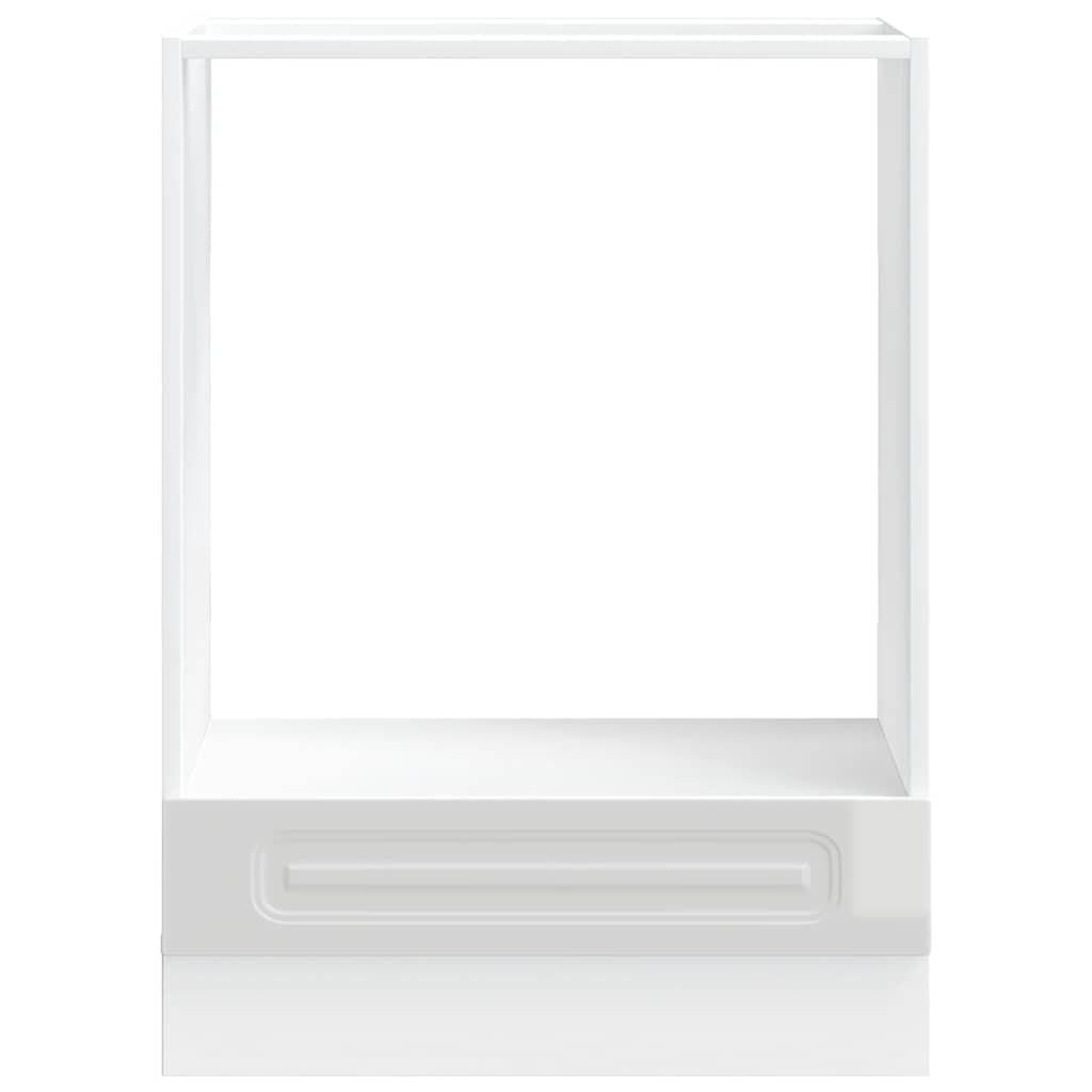 vidaXL Oven Cabinet Kalmar High Gloss White Engineered Wood