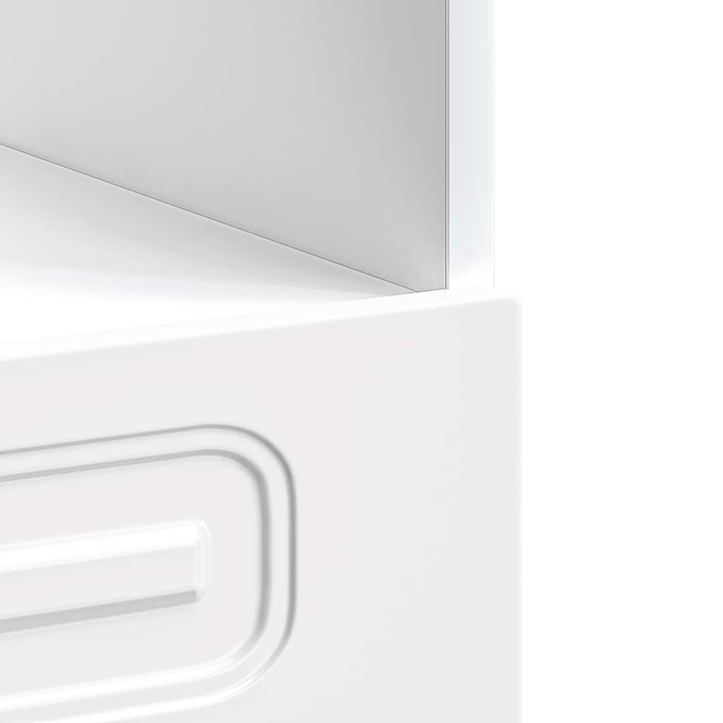 vidaXL Oven Cabinet Kalmar High Gloss White Engineered Wood