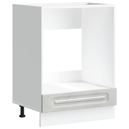 vidaXL Oven Cabinet "Kalmar" Concrete Grey Engineered Wood