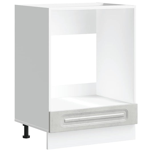 vidaXL Oven Cabinet "Kalmar" Concrete Grey Engineered Wood