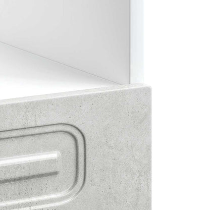 vidaXL Oven Cabinet "Kalmar" Concrete Grey Engineered Wood
