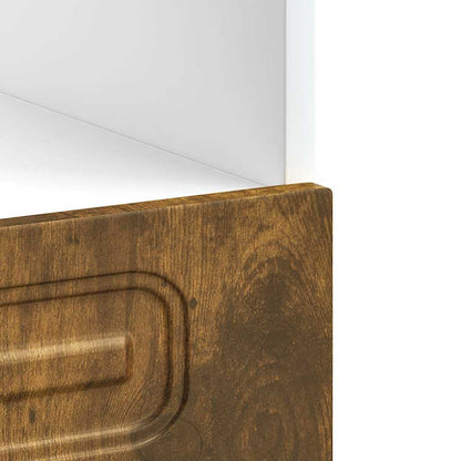 vidaXL Oven Cabinet "Kalmar" Smoked Oak Engineered Wood