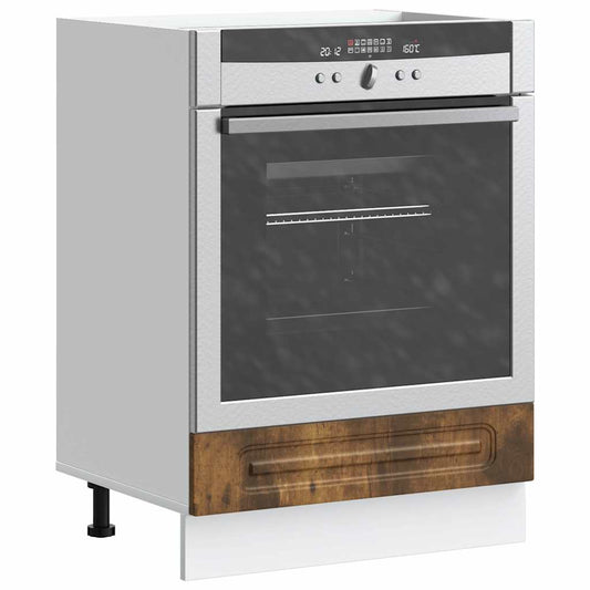 vidaXL Oven Cabinet "Kalmar" Smoked Oak Engineered Wood