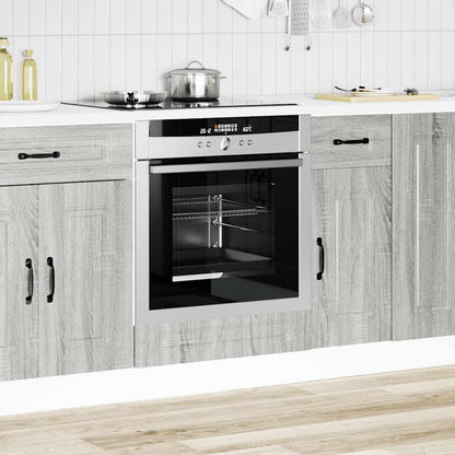 vidaXL Oven Cabinet "Kalmar" Grey Sonoma Engineered Wood
