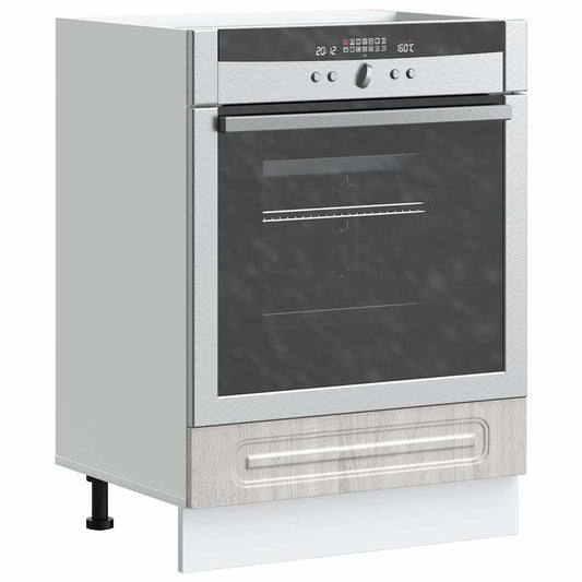 vidaXL Oven Cabinet "Kalmar" Grey Sonoma Engineered Wood