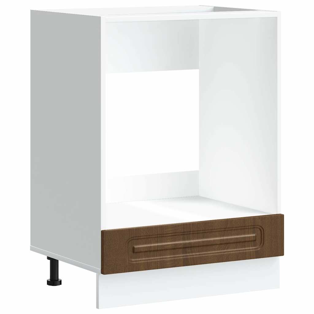 vidaXL Oven Cabinet "Kalmar" Brown Oak Engineered Wood
