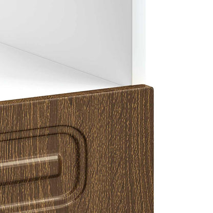 vidaXL Oven Cabinet "Kalmar" Brown Oak Engineered Wood