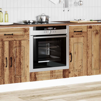 vidaXL Oven Cabinet "Kalmar" Old Wood Engineered Wood