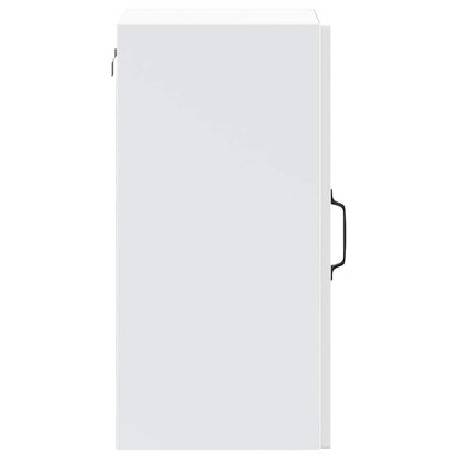 vidaXL Kitchen Wall Cabinet with Glass Door "Kalmar" White Engineered Wood