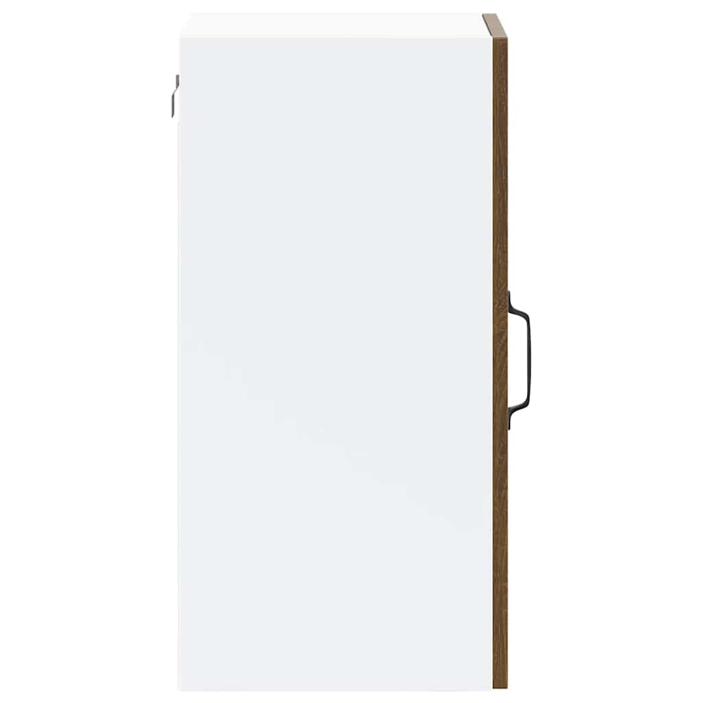vidaXL Kitchen Wall Cabinet with Glass Door "Kalmar" Brown Oak Engineered Wood
