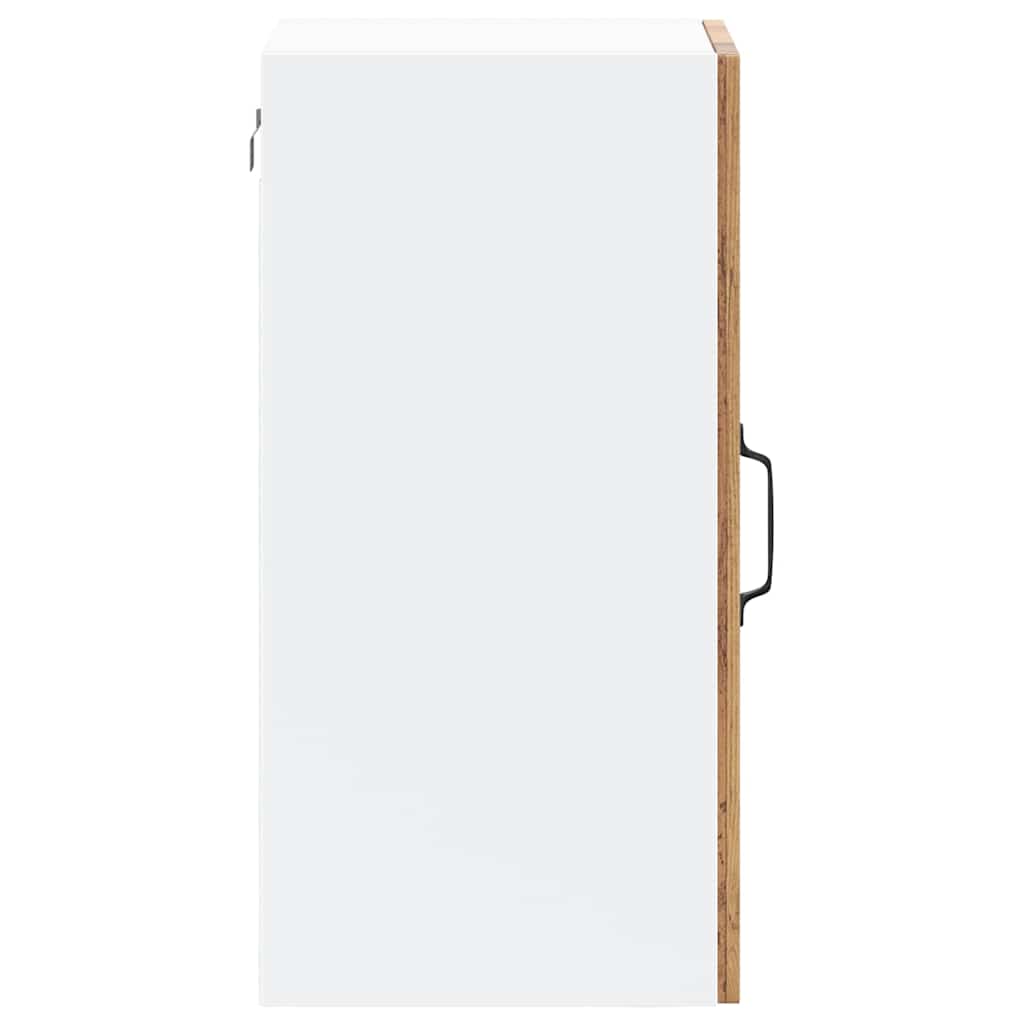 vidaXL Kitchen Wall Cabinet with Glass Door Kalmar Old Wood Engineered Wood