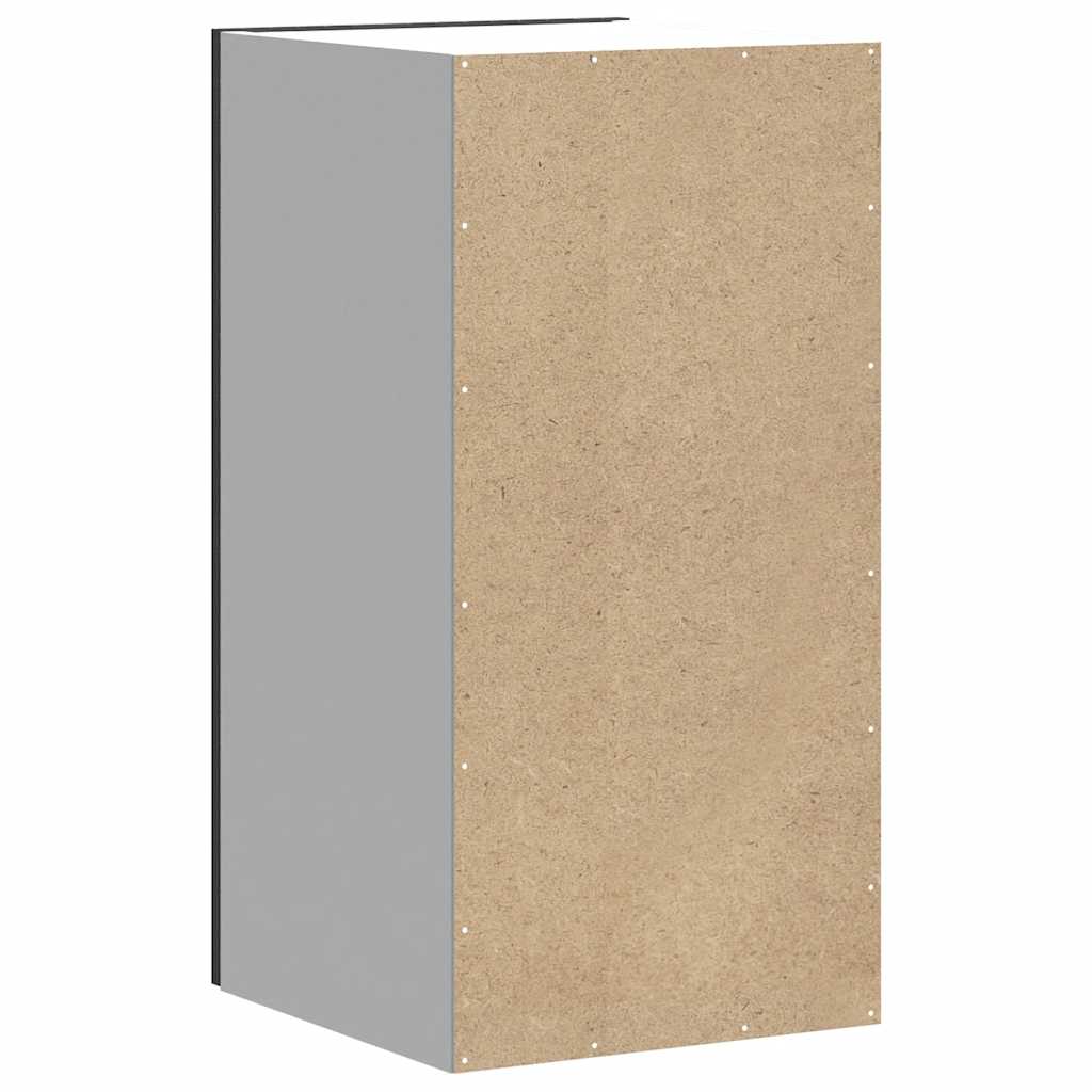 vidaXL Kitchen Wall Cabinet "Kalmar" Black Engineered Wood