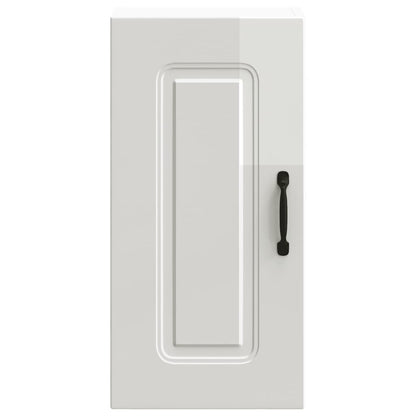 vidaXL Kitchen Wall Cabinet "Kalmar" High Gloss White Engineered Wood