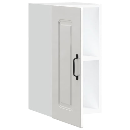 vidaXL Kitchen Wall Cabinet Kalmar High Gloss White Engineered Wood