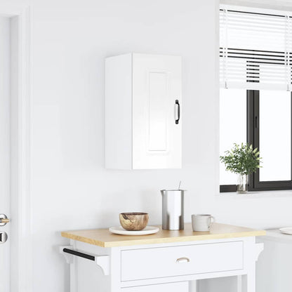 vidaXL Kitchen Wall Cabinet "Kalmar" High Gloss White Engineered Wood