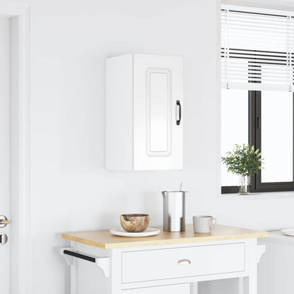 vidaXL Kitchen Wall Cabinet "Kalmar" High Gloss White Engineered Wood