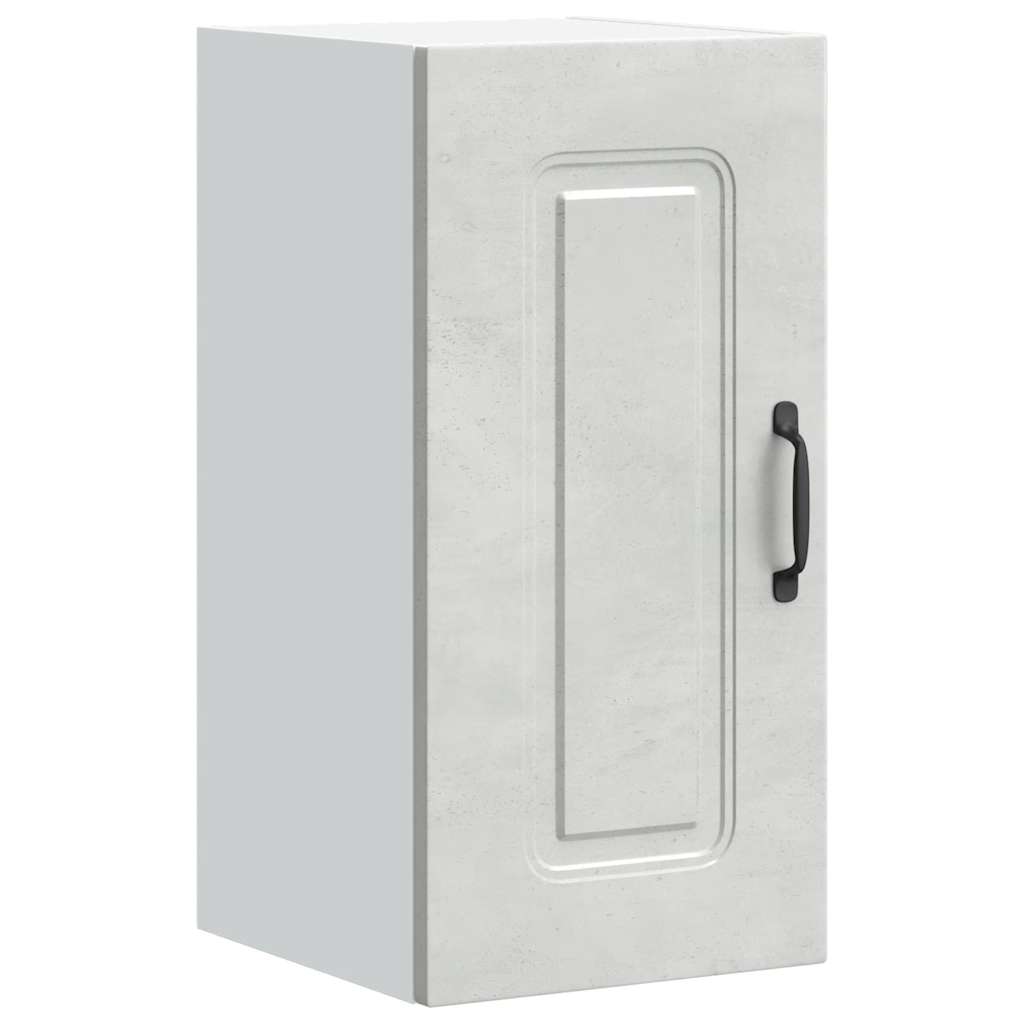 vidaXL Kitchen Wall Cabinet "Kalmar" Concrete Grey Engineered Wood
