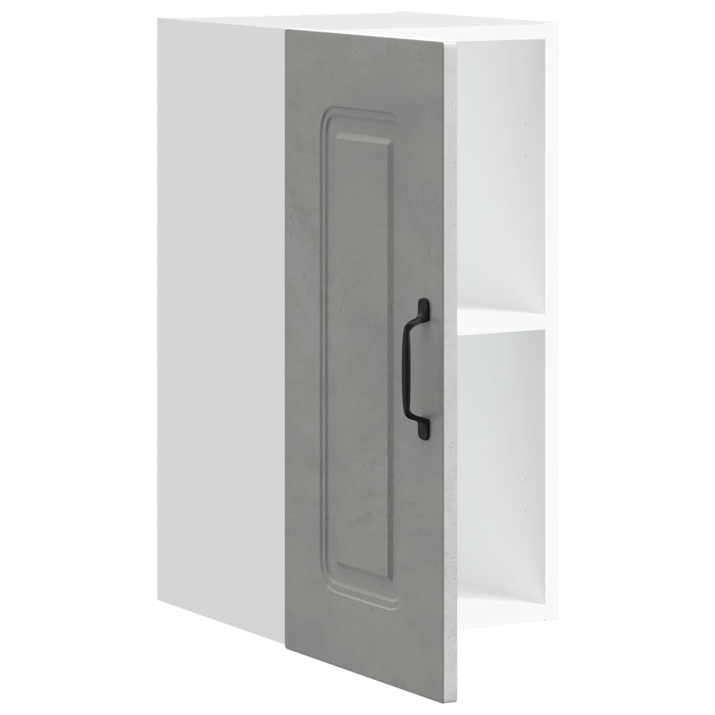 vidaXL Kitchen Wall Cabinet "Kalmar" Concrete Grey Engineered Wood