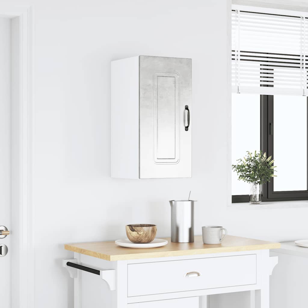 vidaXL Kitchen Wall Cabinet Kalmar Concrete Grey Engineered Wood